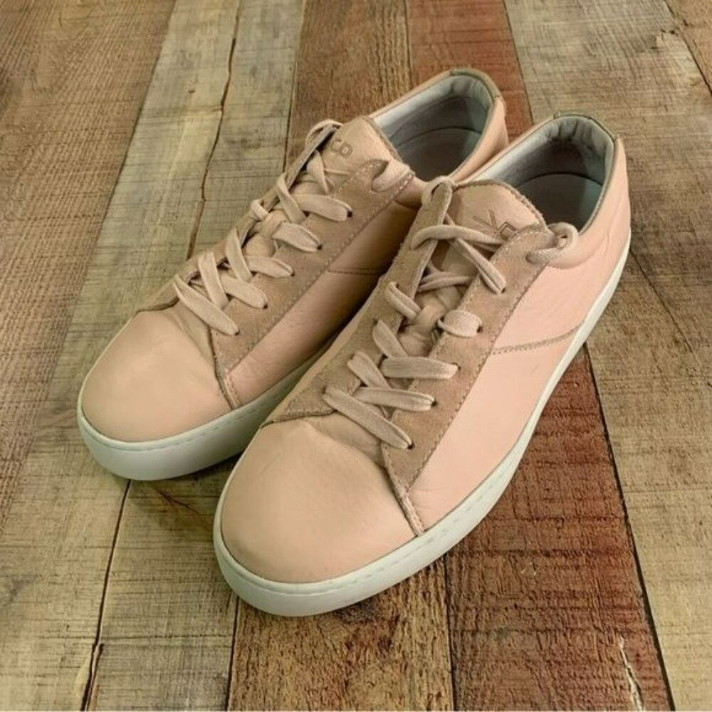 Freshly picked womens blush pink leather sneakers -9.5 - Picture 10 of 12